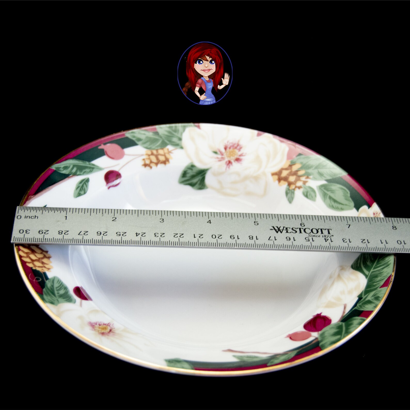 TIENSHAN Magnolia Fine China 8piece Set 6 Plates & 8 Bowls Mint