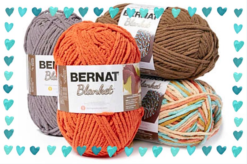 Bernat Blanket SAILORS DELIGHT Super Bulky Big Ball Yarn 10.5 Etsy