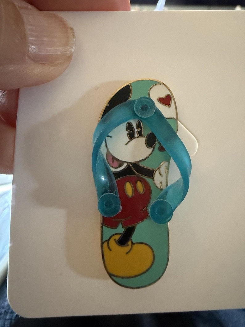 Disney Pin 72313 Sandals Mickey and Minnie Mouse Mickey Only Blue 2007 image 1