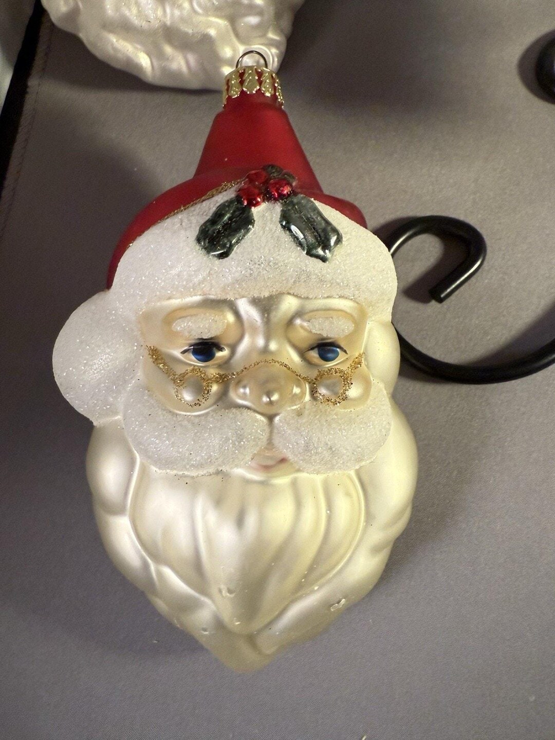 Vintage Blown Glass Santa Clause Ornament - Etsy