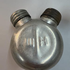 Soviet Russian WW2 MOSIN Gun Rifle Dual Spout Metal Oil Cleaner Flask Bottle