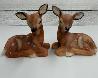 MSR Imports Ceramic Baby Fawn Deer Salt & Pepper Shaker Set