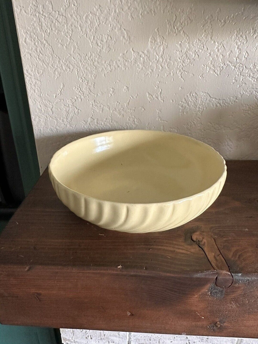 Vintage Franciscan Swirl Large Yellow Bowl 10 1/2" Mint - Etsy