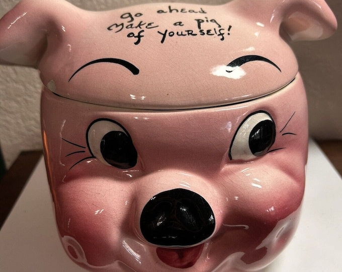 DeForest of California Go Ahead Make a Pig Out of Yourself Candy Bowl Dish