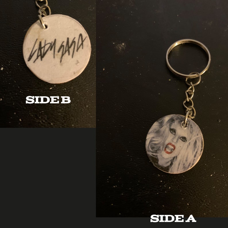 Lady Gaga Born This Way Album 1 wood Keychain image 1