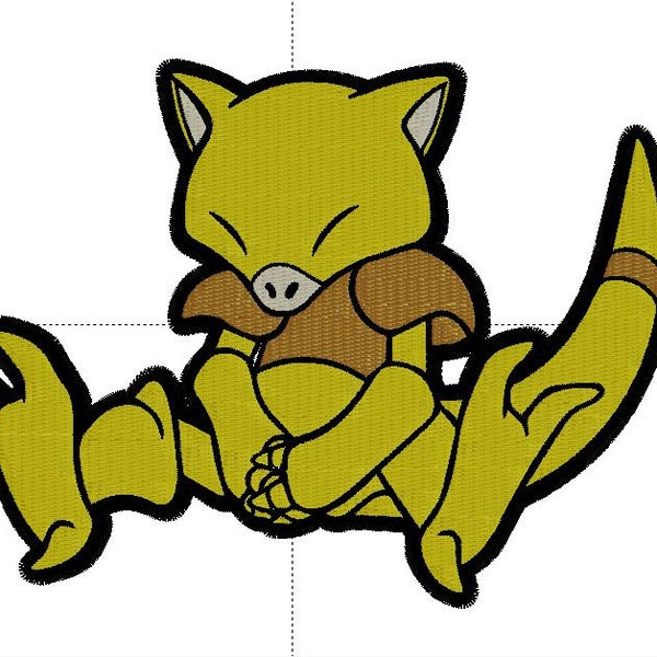 Pokemon Embroidery File: Abra [Digital Files NOT finished product]