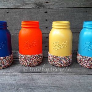 Sweet Tooth Yellow Sprinkle Mason Jar image 5