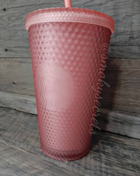 Starbucks Matte Green Jelly Studded Cold Cup With Straw 