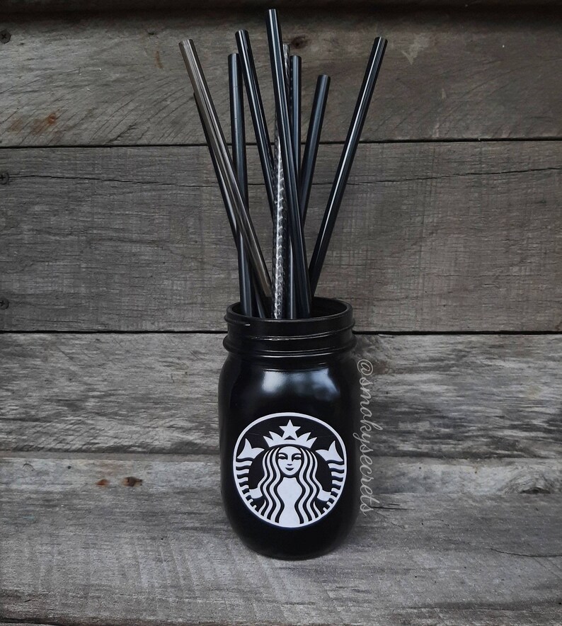 Starbucks Mermaid Mason Jar Straw Holder Add on Soap Etsy Hong Kong