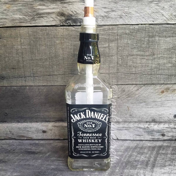 Tennessee Whiskey Liquor Bottle Tiki Torch For Outdoors