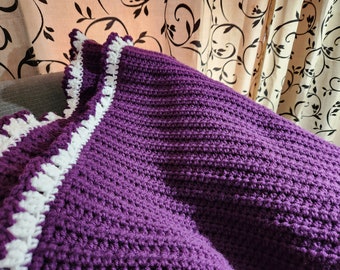 Violet Baby Blanket; Purple; Plum; Baby Shower