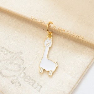 Alpaca Stitch Marker, Alpaca Progress Keeper, Alpaca Charm, Alpaca Stitch maker for knitting and crochet, Alpaca Zipper Pull Charm