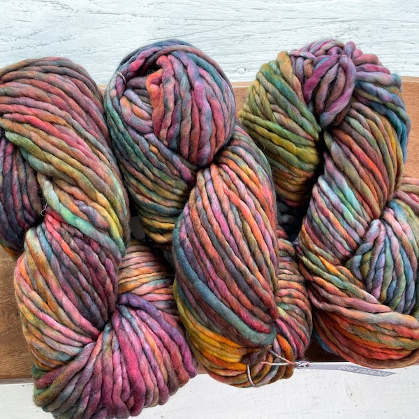 Malabrigo RASTA - DIANA |Super Bulky Yarn, Single Ply, 100% Merino Wool, Malabrigo Yarn, Gift for Knitters or Crocheters