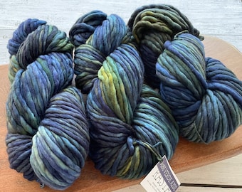 Malabrigo RASTA - VERDE AZUL |Super Bulky Yarn, Single Ply, 100% Merino Wool, Malabrigo Yarn, Gift for Knitters or Crocheters