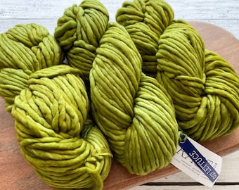 Malabrigo RASTA - LECHUGA / Hilo supergrueso, una sola capa, 100 % lana merino, Malabrigo, regalo para tejedores o crocheteros