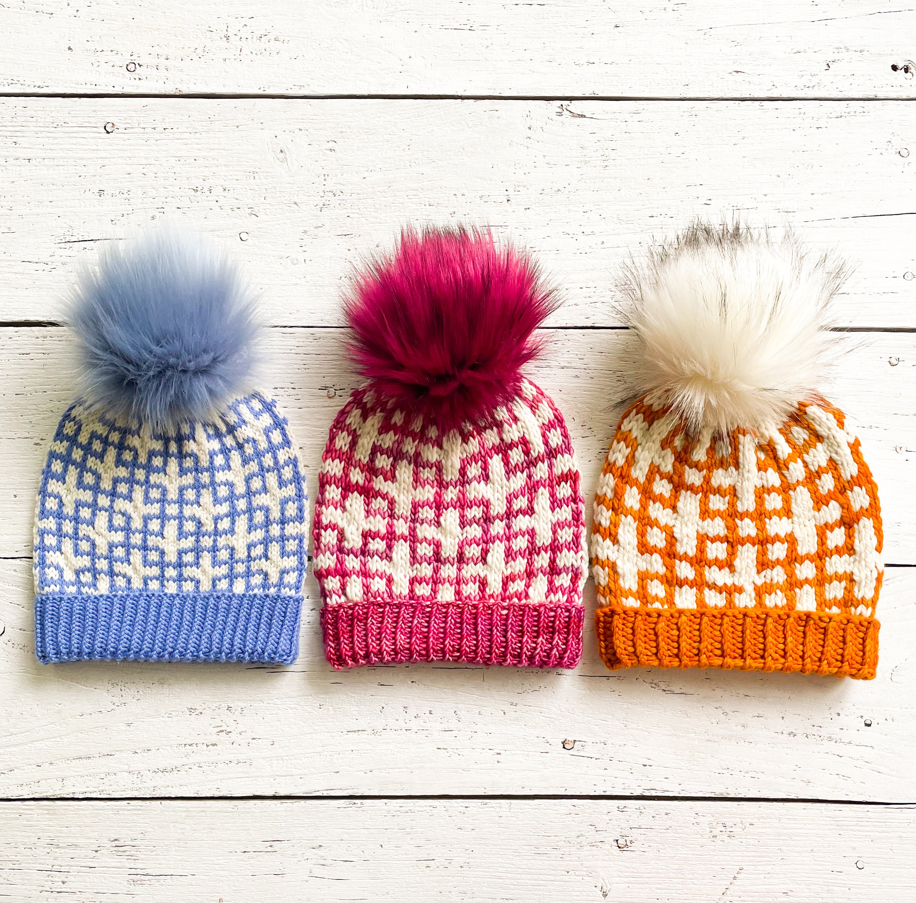 KNITTING PATTERN: Be Square Beanie /knit Hat Pattern Worsted