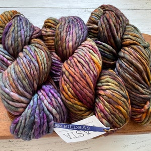 Malabrigo RASTA - PIEDRAS |Super Bulky Yarn, Single Ply, 100% Merino Wool, Malabrigo Yarn, Gift for Knitters or Crocheters