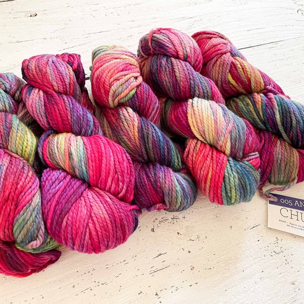 Malabrigo CHUNKY - ANIVERSARIO |Bulky Yarn, 3 Ply, 100% Merino Wool, Malabrigo Yarn, Gift for Knitters or Crocheters