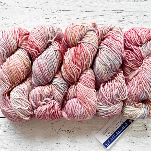 Malabrigo MECHA - ROSALINDA | Bulky Yarn, Single Ply, 100% Superwash Merino Wool, Malabrigo Yarn, Gift for Knitters or Crocheters