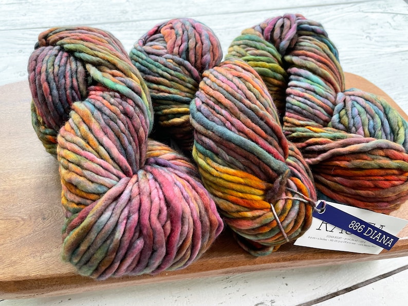 Malabrigo RASTA DIANA Super Bulky Yarn Single Ply 100 Etsy