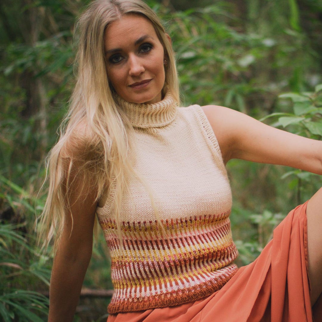 KNITTING PATTERN: Green Mountain Summer Top / Knit Top Pattern ...