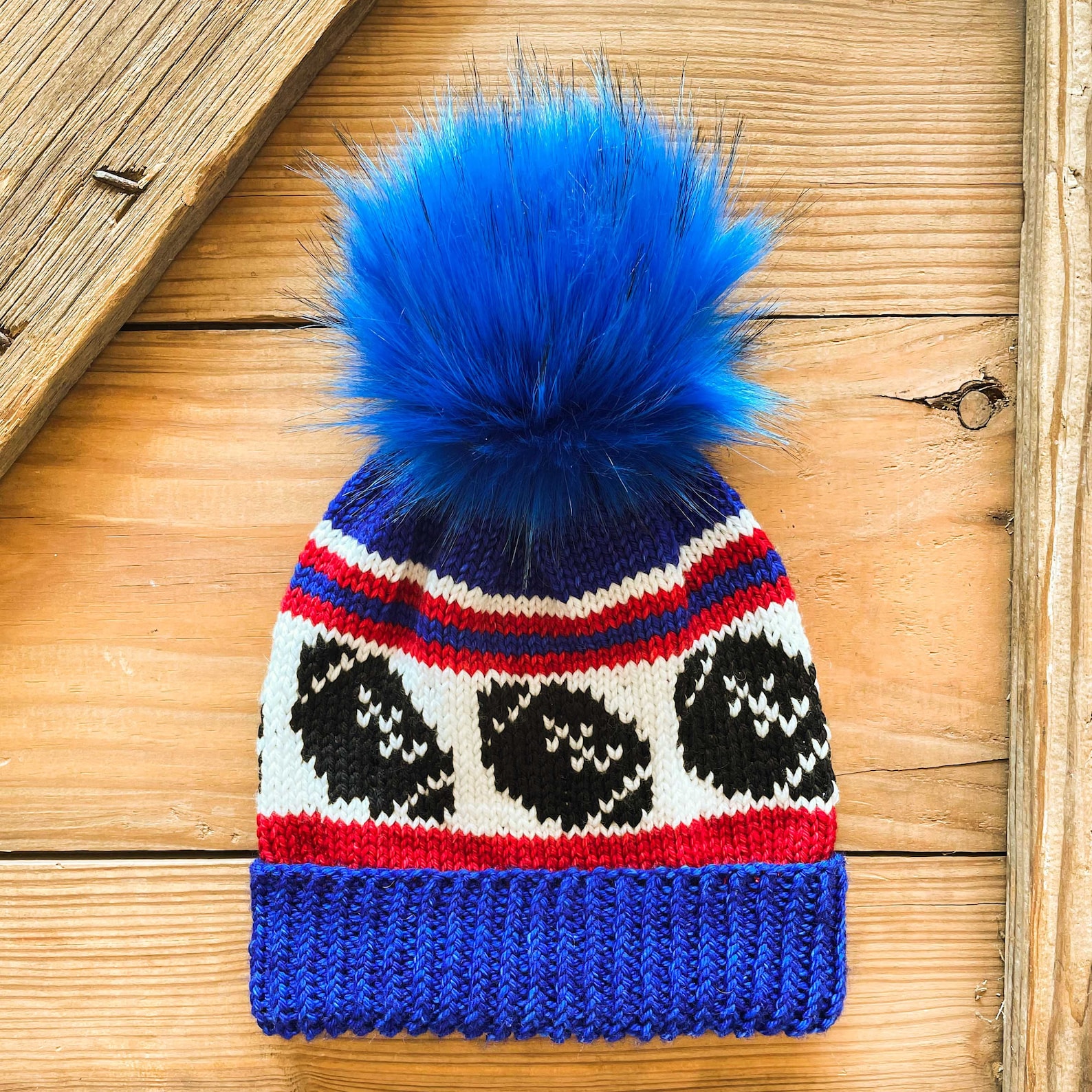 KNITTING PATTERN Touchdown Beanie /football Knit Hat Etsy