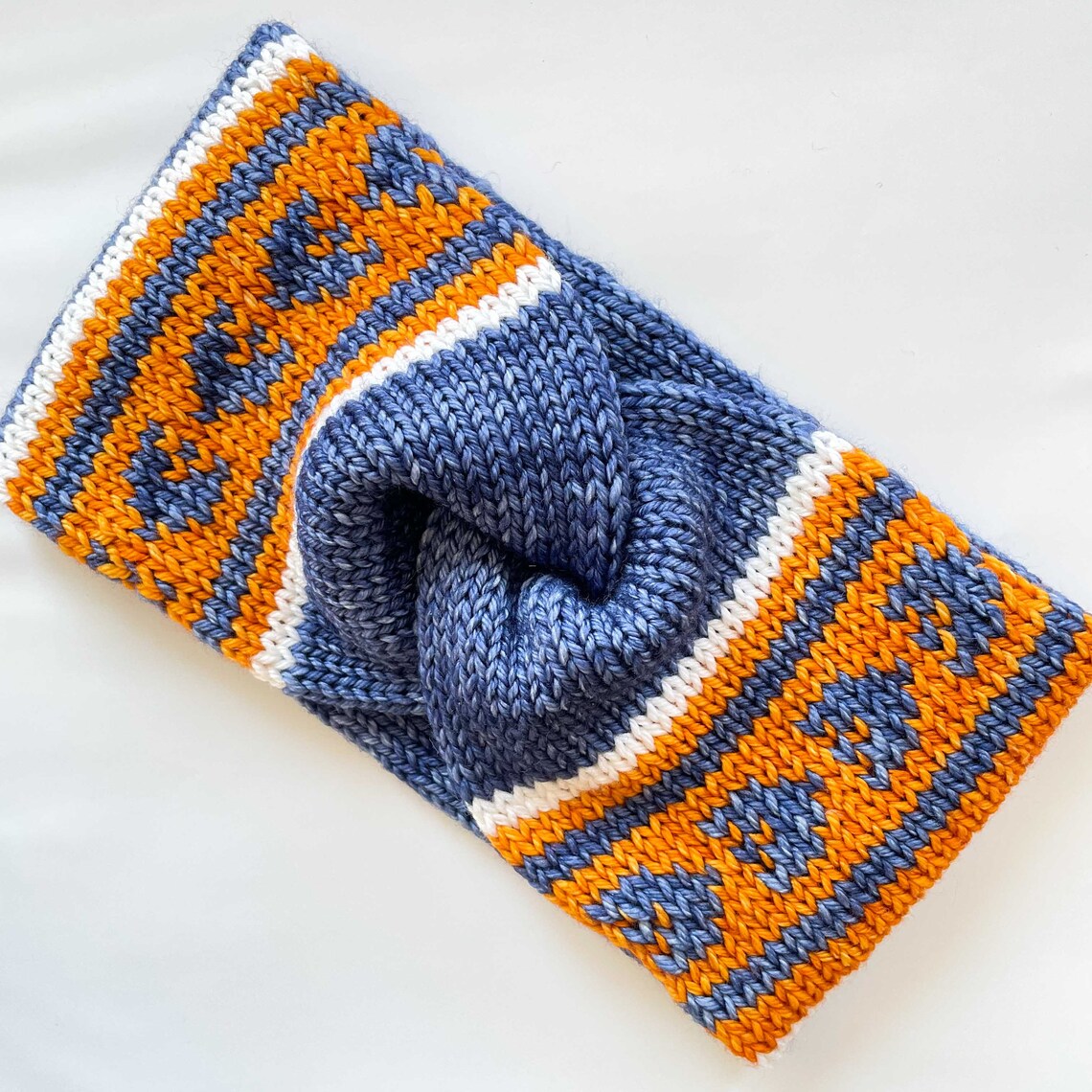 Stranded Colorwork Cowl KNITTING PATTERN: Touchdown Collection / Football Knit Hats, Cowl and ...