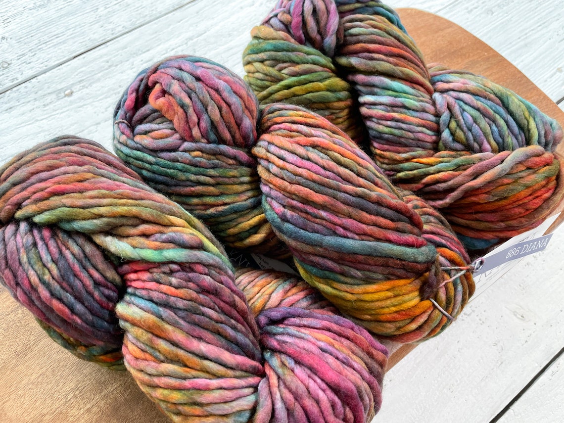 Malabrigo RASTA DIANA Super Bulky Yarn Single Ply 100 Etsy