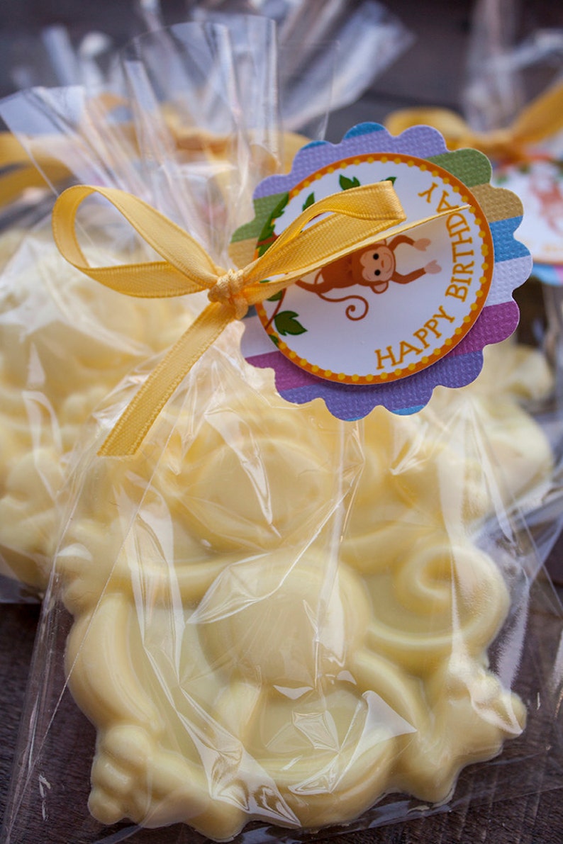 10 Monkey Soaps Birthday Party Favors Yellow Monkey Favors Etsy
