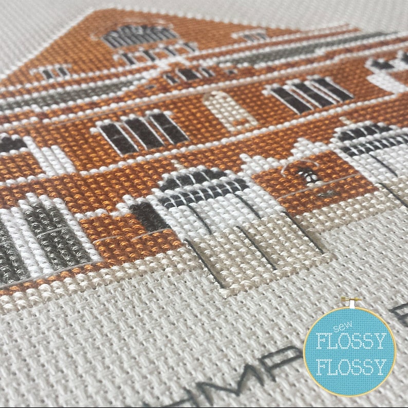 Ryman Auditorium, Nashville, TN Counted Cross Stitch Pattern PDF