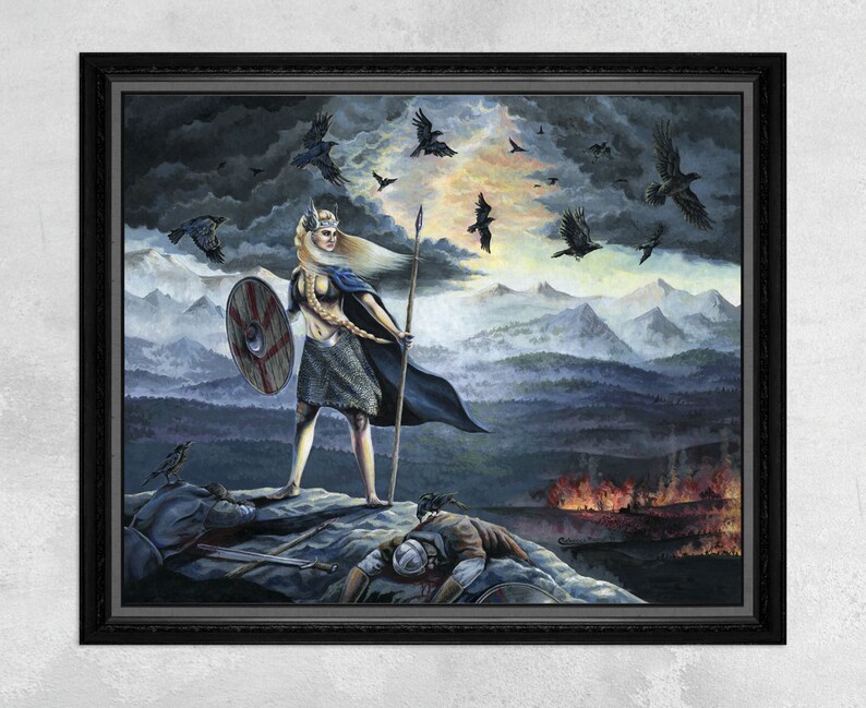 Geirsk\u00f6gul Valkyrie Viking Print