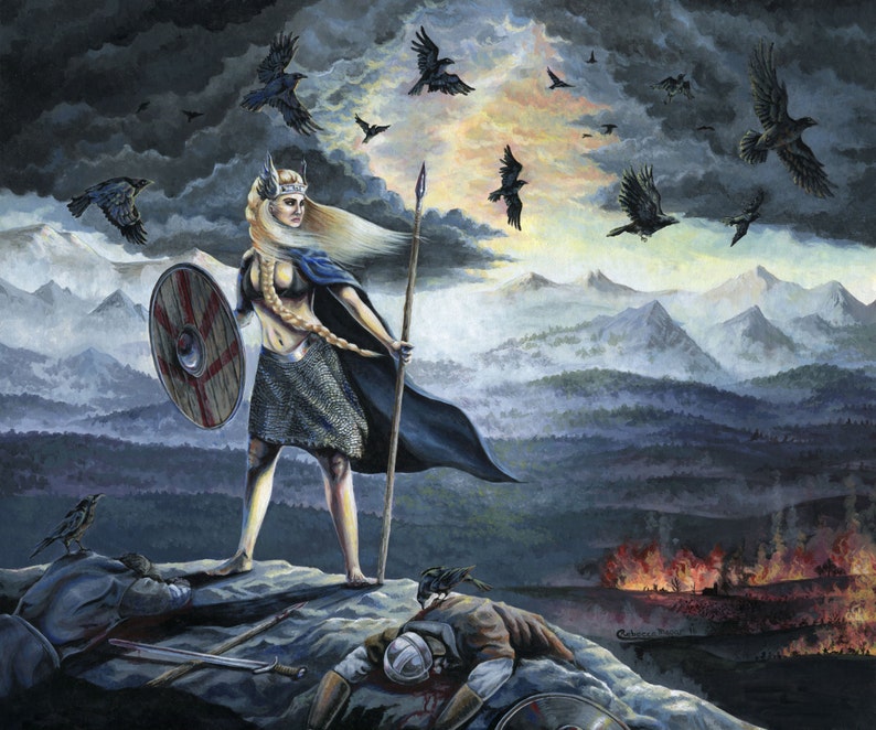 Geirsk\u00f6gul Valkyrie Viking Print