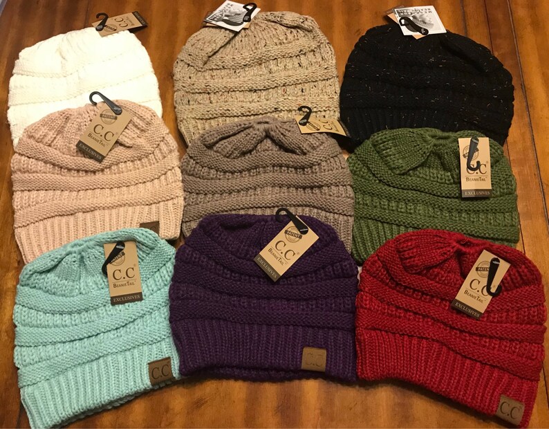 Messy Bun Beanie Messy Bun CC Beanie 