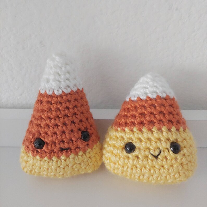 Crochet Candy Corn Pattern Kawaii Halloween Amigurumi Easy | Etsy