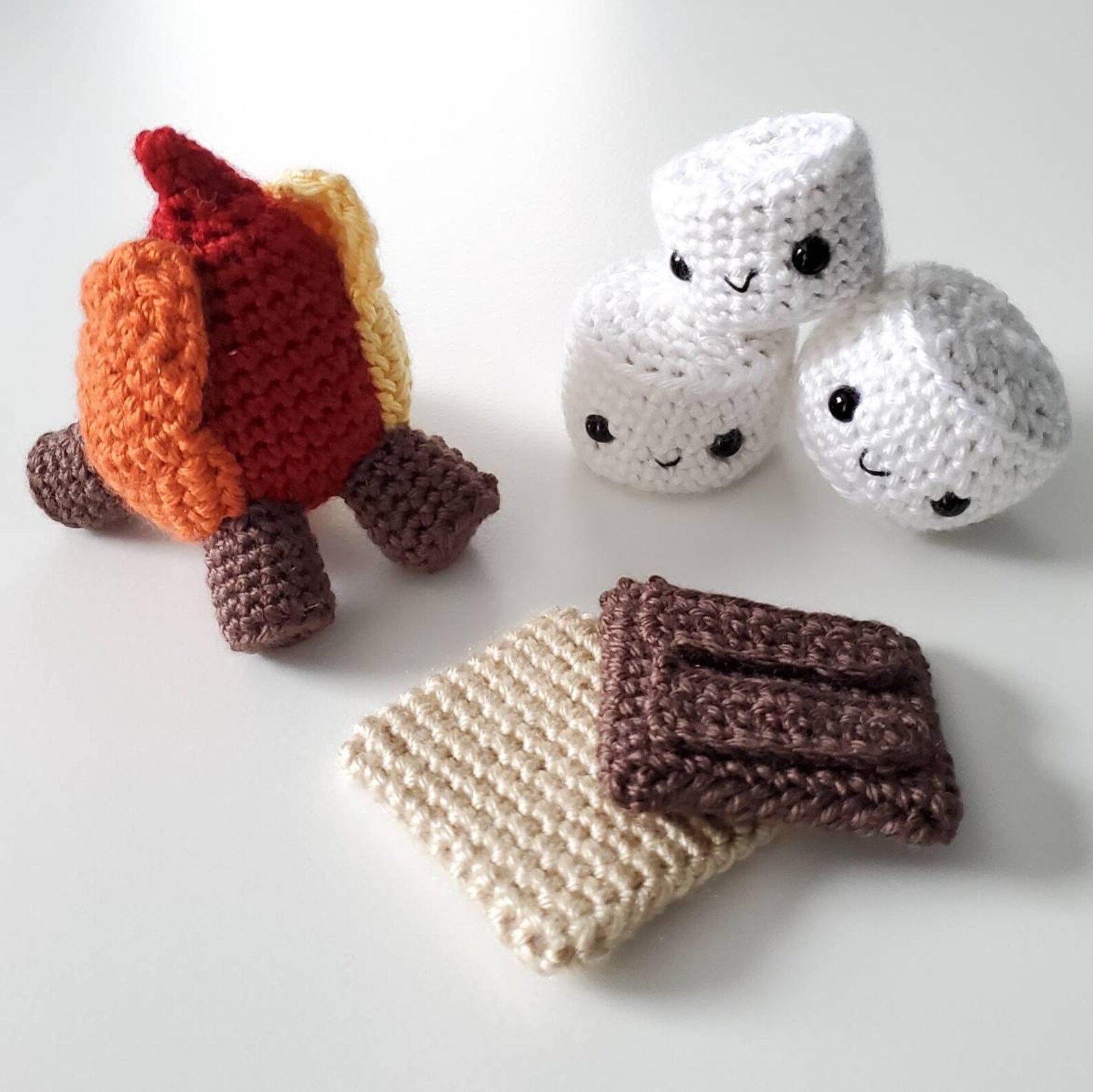 Smore Pattern S'more Pattern - Dessert Amigurumi - Easy Beginner Crochet Plushie ...