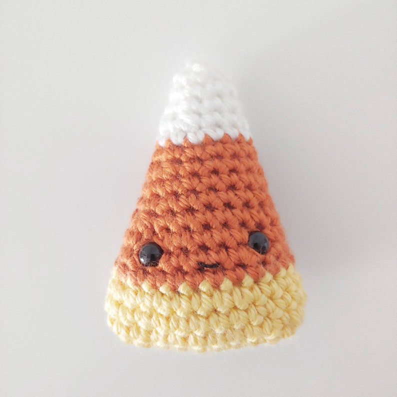 Crochet Candy Corn Pattern Kawaii Halloween Amigurumi Easy | Etsy