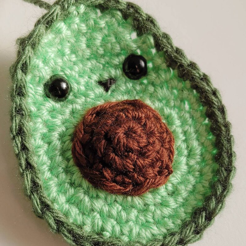 Avocado Amigurumi Pattern Beginner Crochet Plushie Kawaii Fruit Lover Play Kitchen image 2