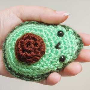 Avocado Amigurumi Pattern Beginner Crochet Plushie Kawaii Fruit Lover Play Kitchen image 7