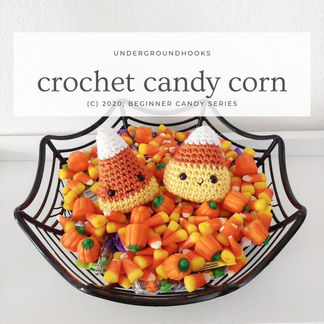 Crochet Candy Corn Pattern - Kawaii Halloween Amigurumi - Easy Beginner ...
