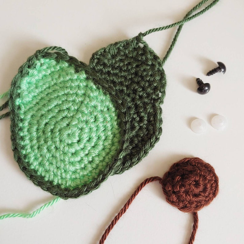 Avocado Amigurumi Pattern Beginner Crochet Plushie Kawaii Fruit Lover Play Kitchen image 3