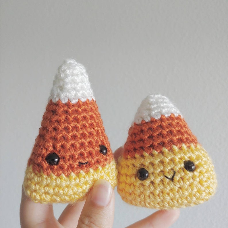 Crochet Candy Corn Pattern Kawaii Halloween Amigurumi Easy | Etsy