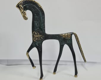 Bronze Ancient Greek Horse, Gift ideas ,Bronze Horse Art Statue from Ancient Greece, Greek art, Museum Copy
