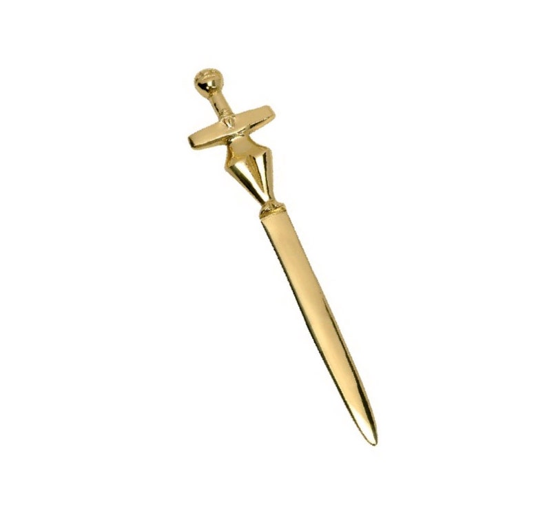 Bronze Letter Opener With Cross Shaped Figure Cross Shaped Etsy