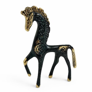 Statua di cavallo greca antica / Scultura di cavallo in bronzo realizzata a mano / Decorazione ispirata alla mitologia greca / Replica da museo / Regalo artistico greco / Decorazione per casa e ufficio