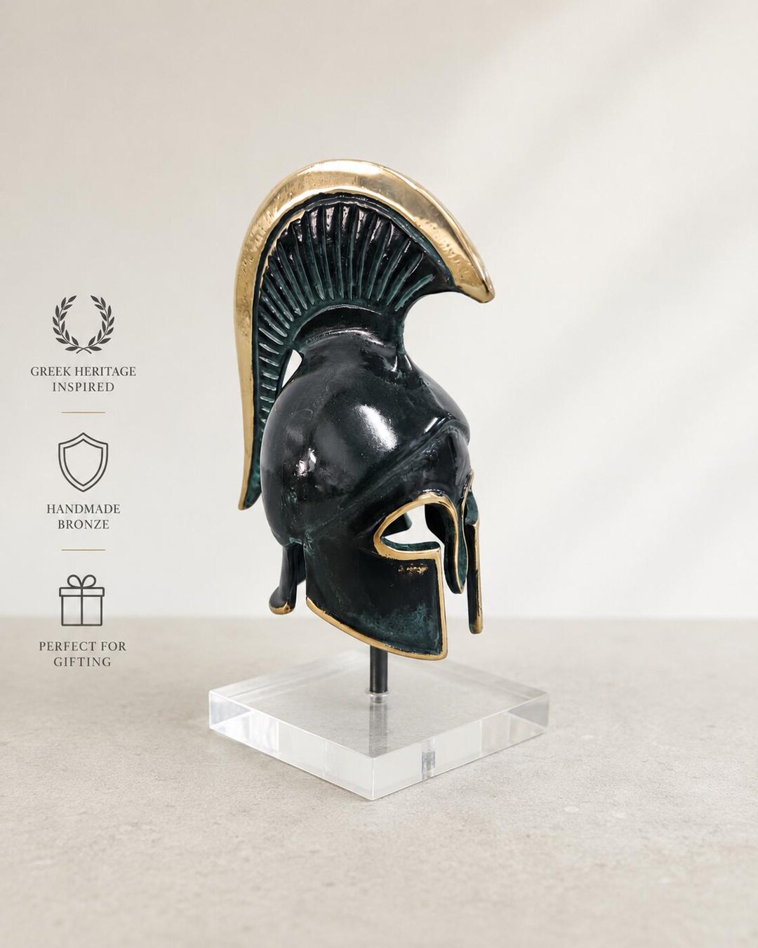 Bronze Corinthian Helmet Replica, Ancient Greek Spartan Warrior