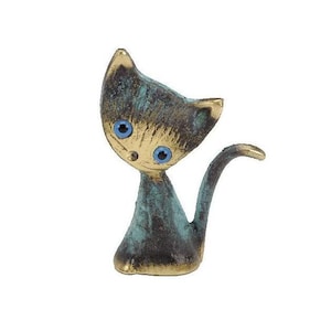 Bronze Cat,Bronze Art,Gift ideas, Handmade Figures, Cat Figure,Home Decor