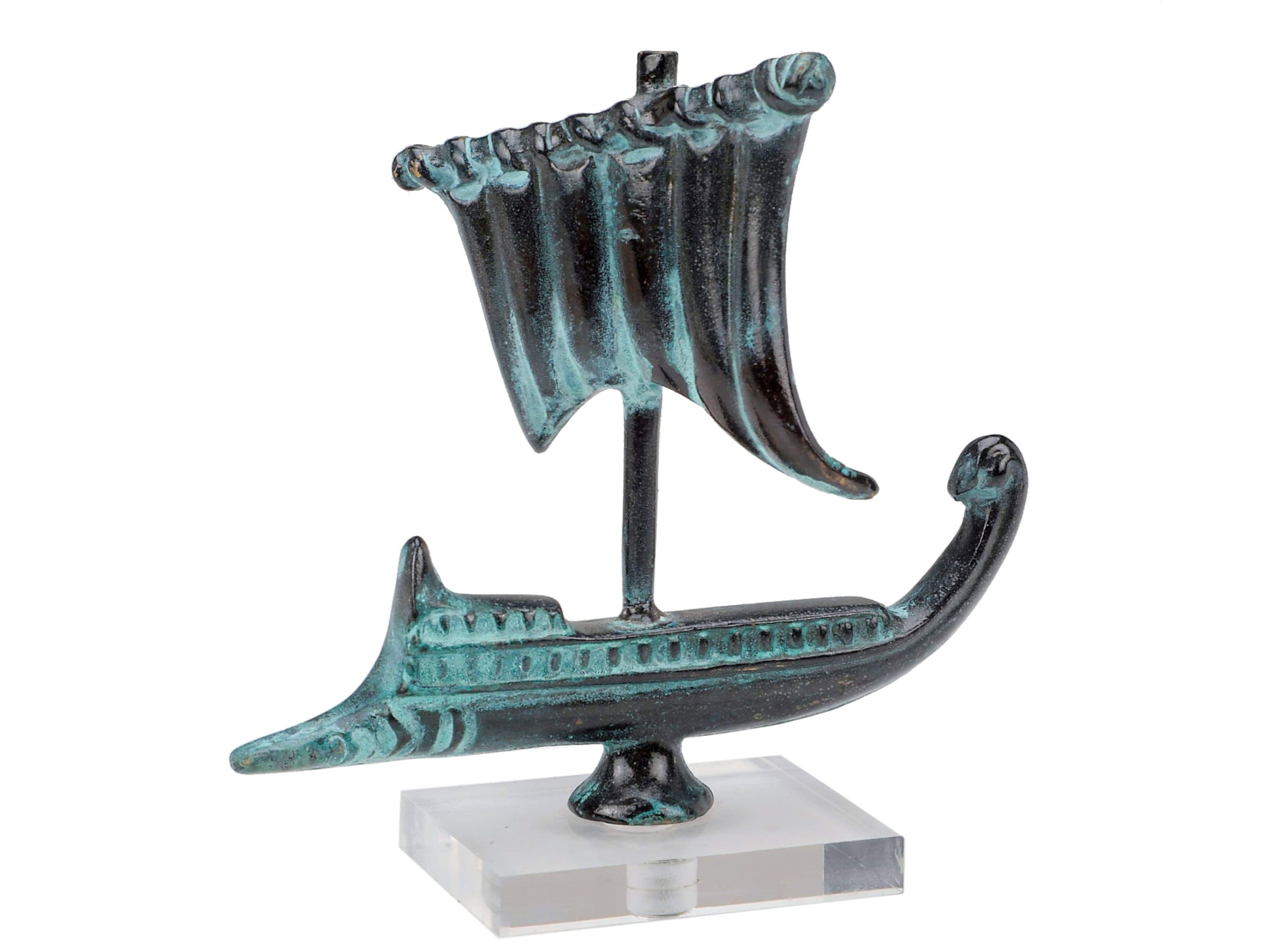Ancient Greek Boat Replica,Argo,Jason and the Argonauts, Bronze Art, Greek Art, Gift idea, Home decor, Ancient Greek Ship