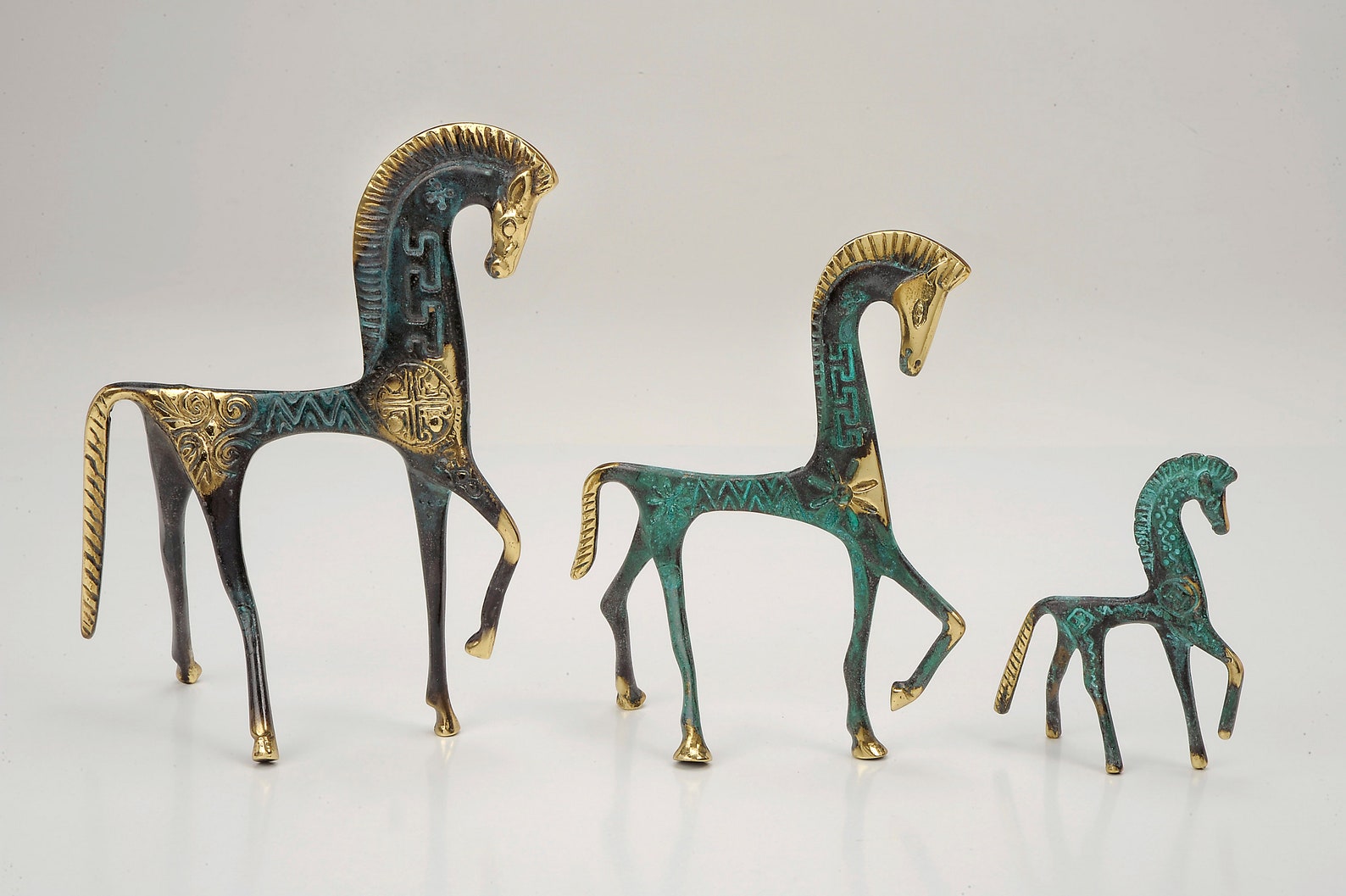 Brons Oud Grieks Paard Giftideeën Het Standbeeld van de Etsy Nederland