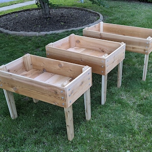 Eco beds on Legs , Elevated  Bed on Legs, Raise gardening bed kit, Flower beds, Herd garden, Untreated Cedar, Organic