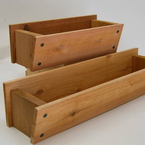 Cedar Window Box, Custom sizes Window Planter, succulent planter, flowers, for Decks, patios, fences, 18&quot; 24&quot; 30&quot; 36&quot; 42&quot; 48&quot; 54&quot; 60&quot; long